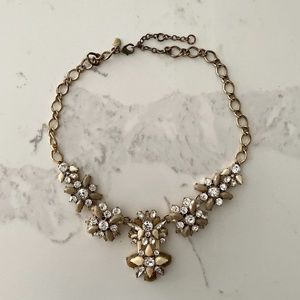 J.Crew Nude/Jewelled Statement Necklace